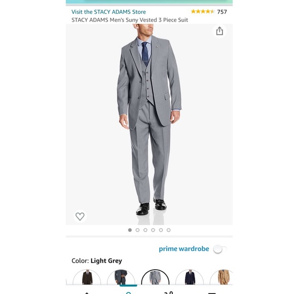 Stacy Adams Men’s Sunny Vested Jacket and Vest - Picture 5 of 6